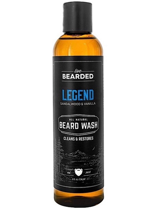 Live Bearded Other - Live Bearded Legend Sandalwood & Vanilla All Natural Beard Wash 8oz